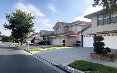 Shadow Park homes in morning